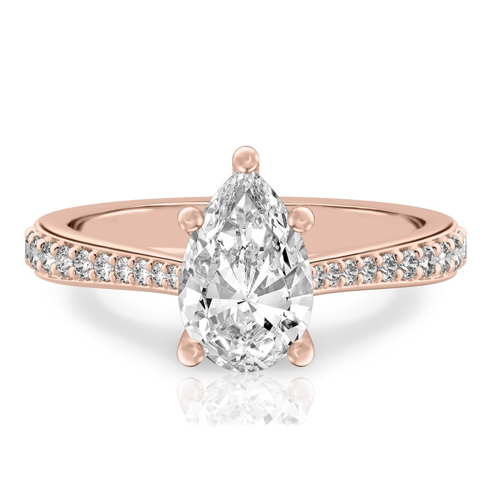 Talia Delicate Cathedral Ring with Side Stones