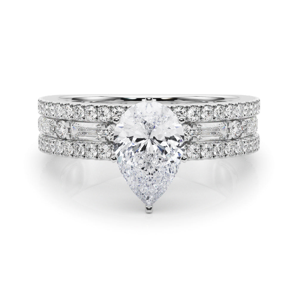 Monroe Triple Row Engagement Ring