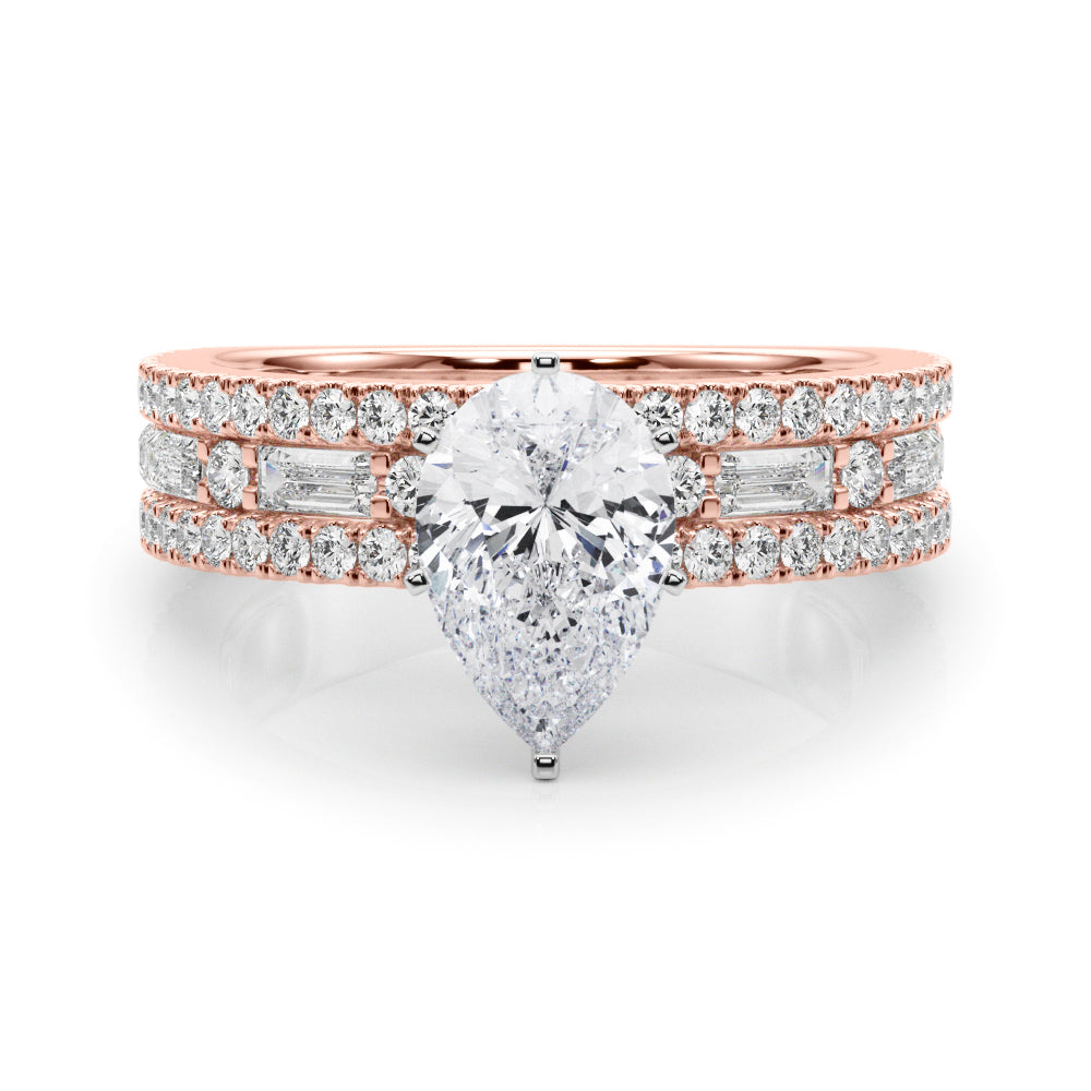 Monroe Triple Row Engagement Ring