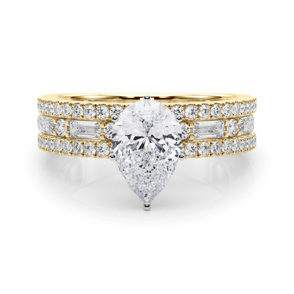 Monroe Triple Row Engagement Ring