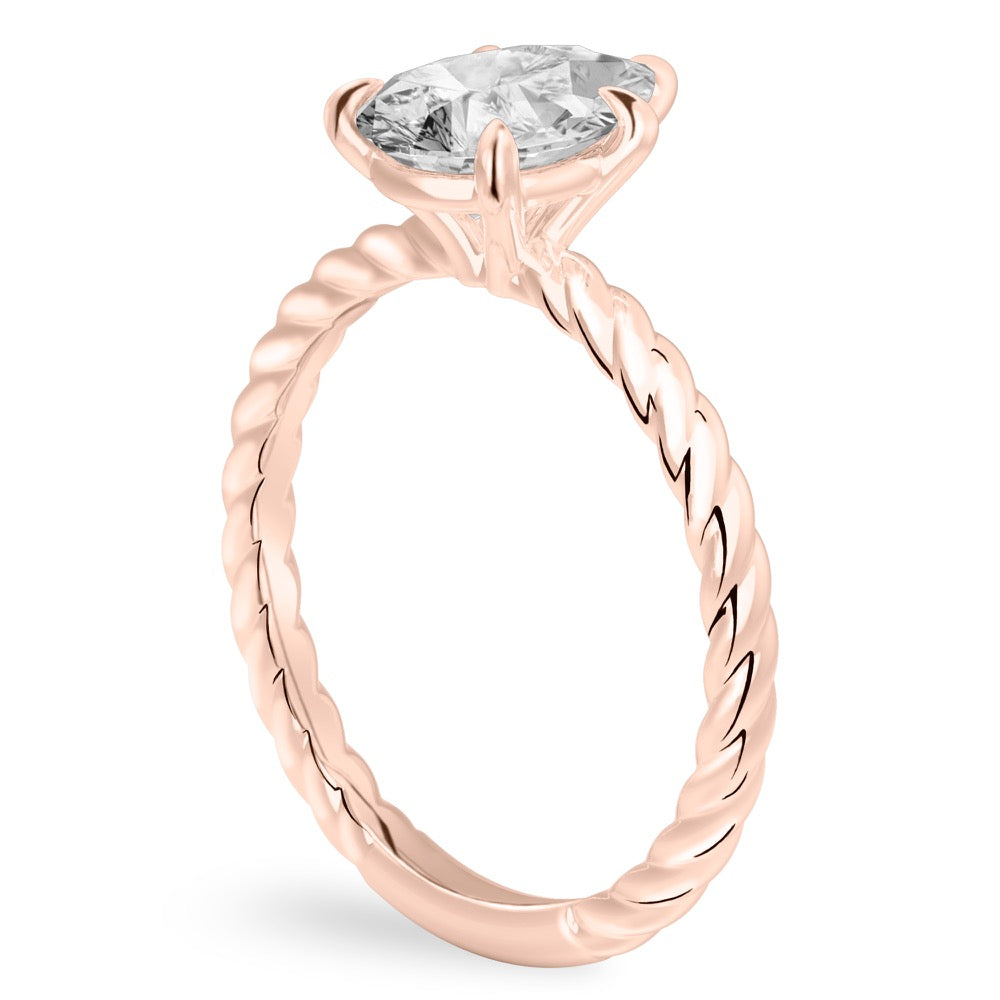Ruth Twisted Rope Engagement Ring