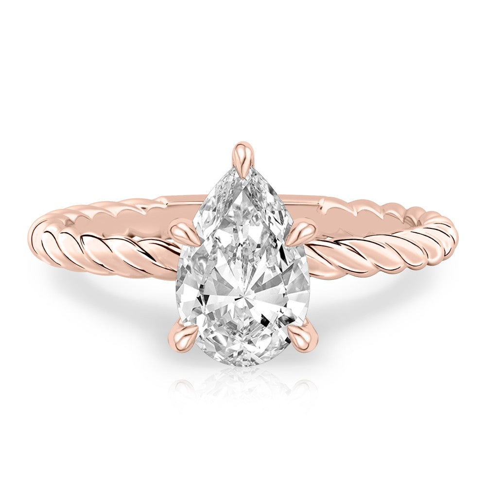 Ruth Twisted Rope Engagement Ring