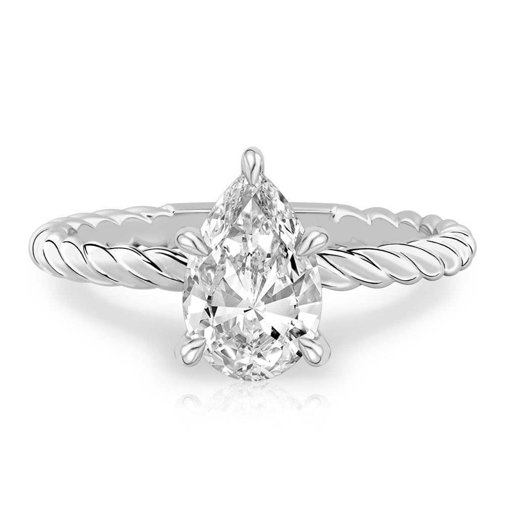 Ruth Twisted Rope Engagement Ring