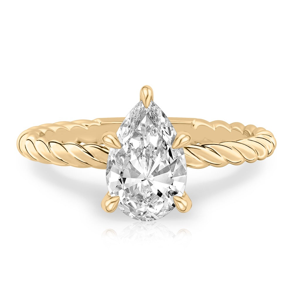 Ruth Twisted Rope Engagement Ring