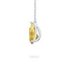 Yellow Sapphire Ripple Necklace