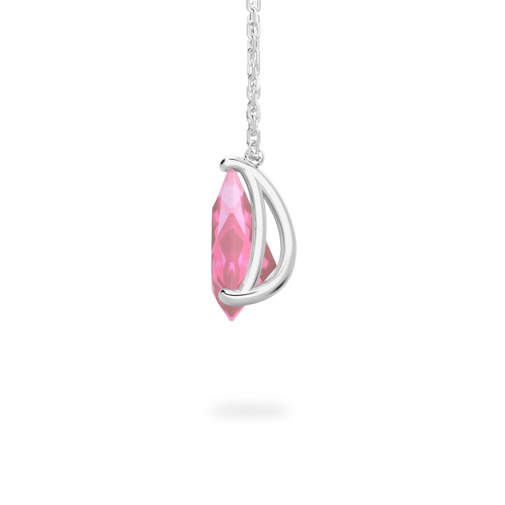 Pink Sapphire Ripple Necklace