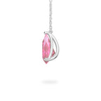 Pink Sapphire Ripple Necklace