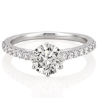 Jemma Cathedral Six Prong Engagement Ring