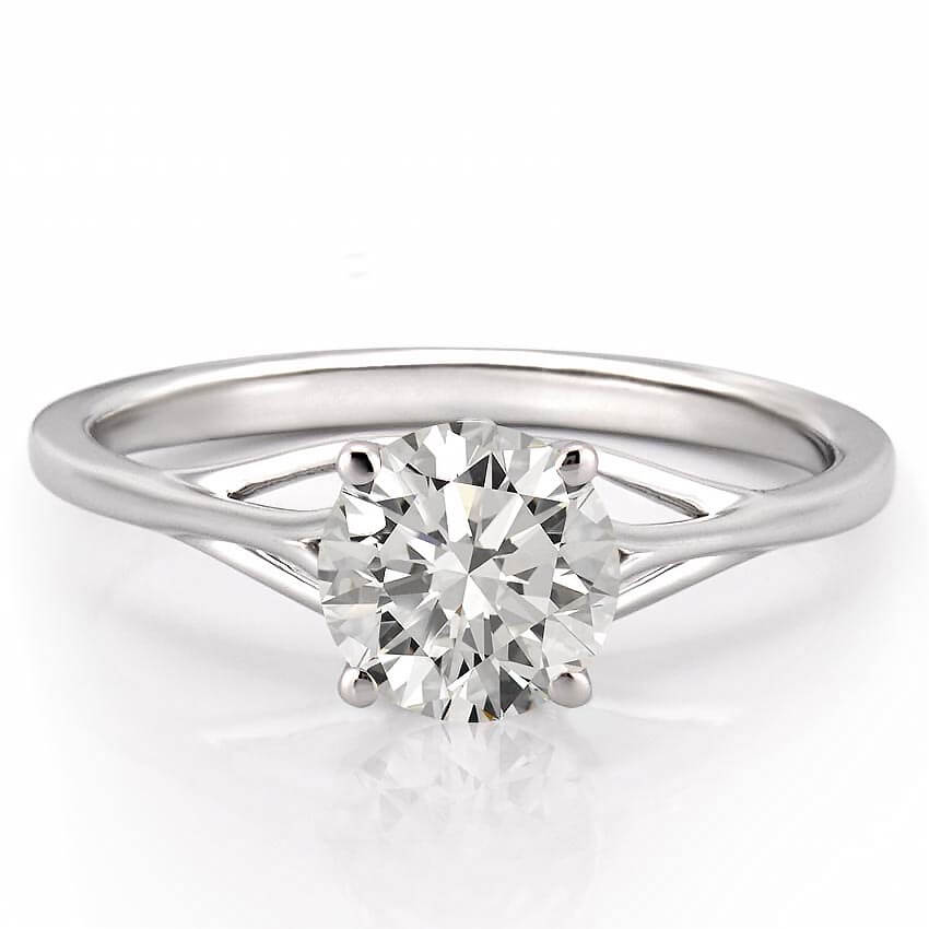 Bekah Intricate Split Shank Solitaire
