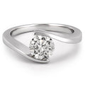 Floating Ring Floating Diamond Engagement Ring