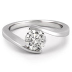 Floating Ring Floating Diamond Engagement Ring