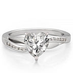 Lily Engagement Ring with a Ribbon Design