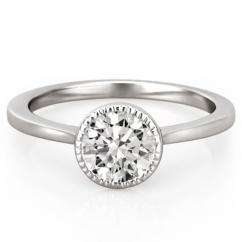 Callan Milgrain Bezel Engagement Ring