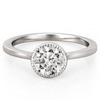 Callan Milgrain Bezel Engagement Ring