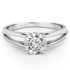 Unity Split Shank Solitaire Engagement Ring