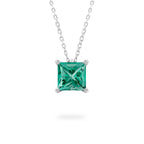 Green Sapphire Ripple Necklace