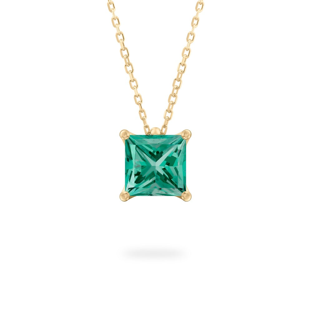 Green Sapphire Ripple Necklace