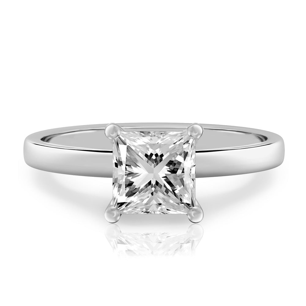Anna Basket Setting Solitaire Engagement Ring