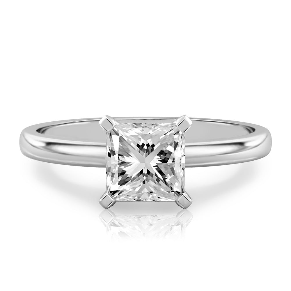 Asha Classic Solitaire Engagement Ring