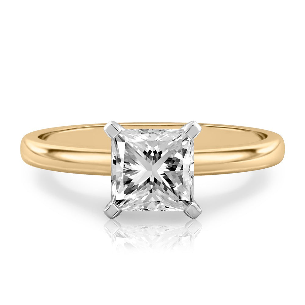 Asha Classic Solitaire Engagement Ring