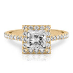 Sophie Cushion Halo Ring