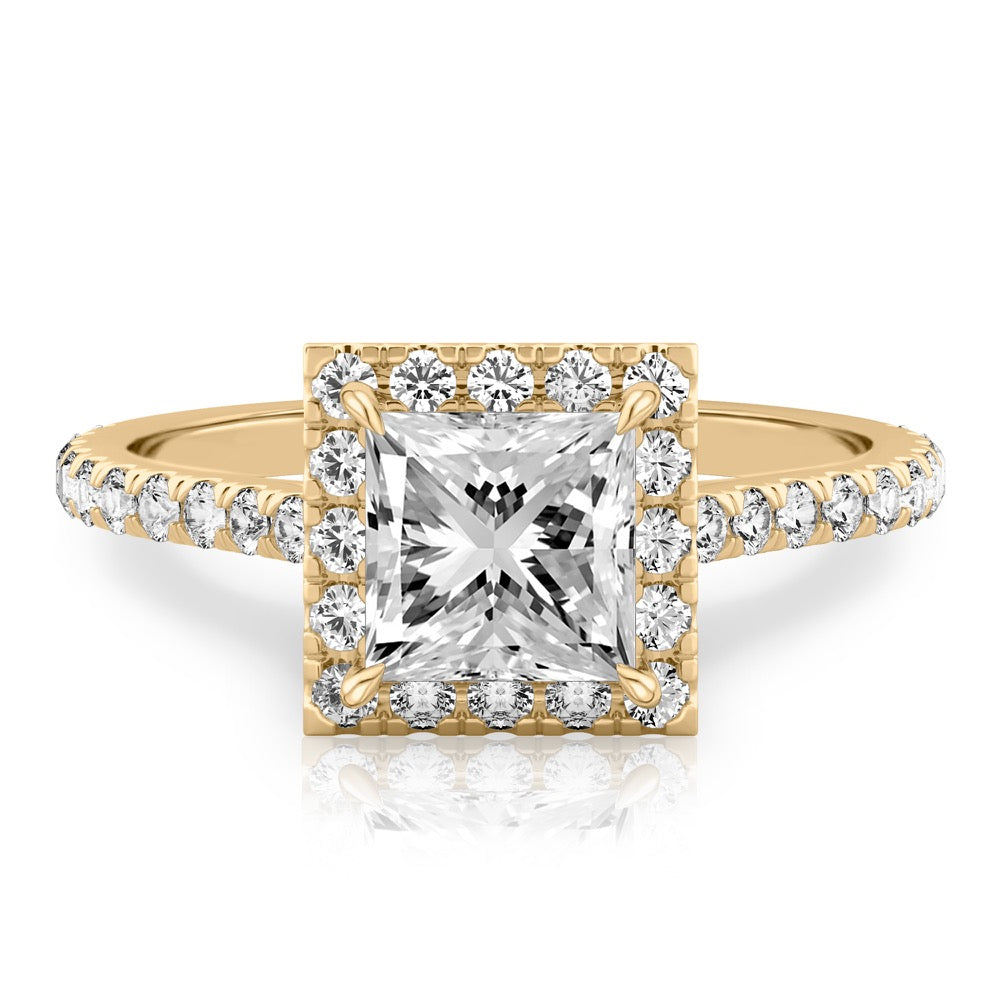 Sophie Cushion Halo Ring
