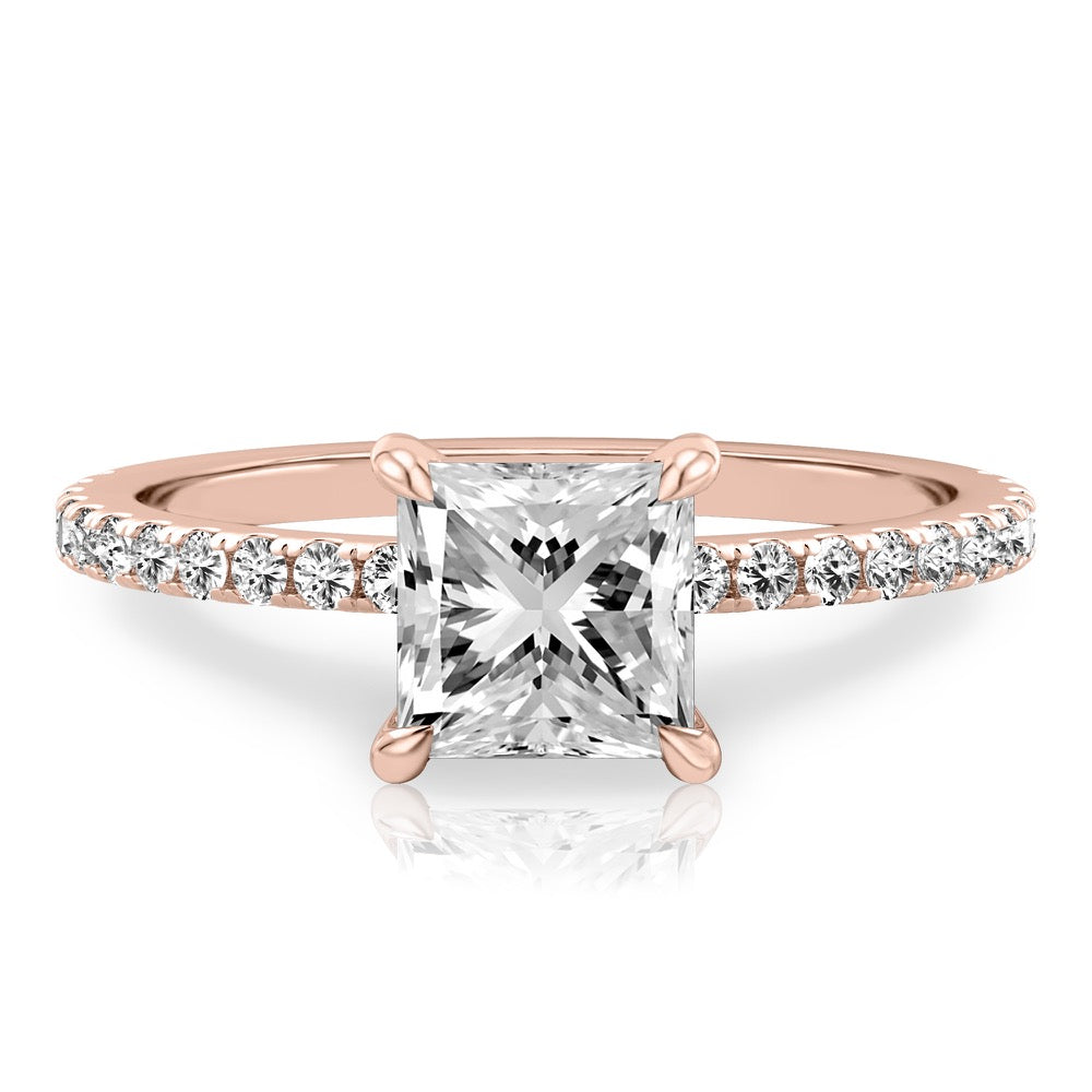 Celine Delicate Pave Engagement Ring
