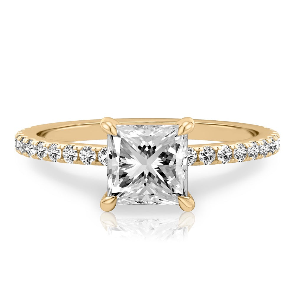 Celine Delicate Pave Engagement Ring