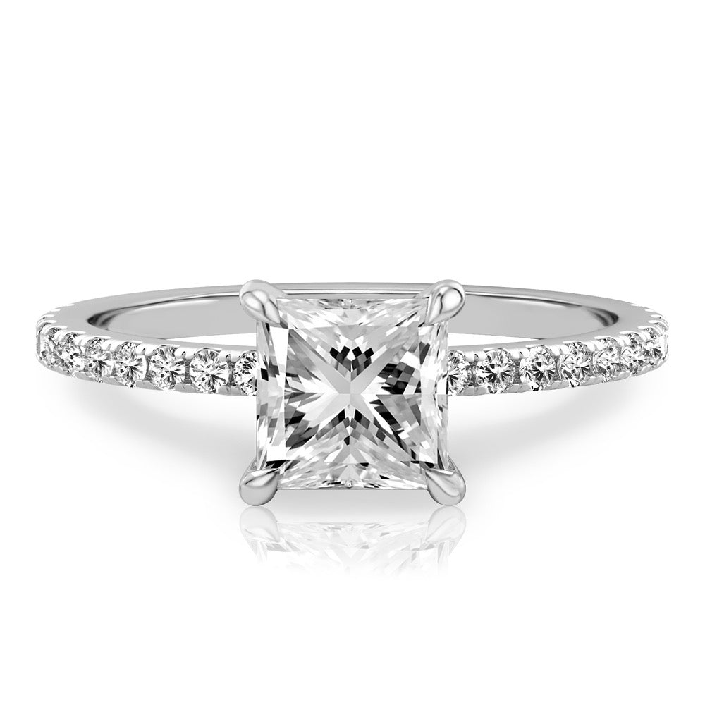 Celeste Pavé Hidden Halo Engagement Ring