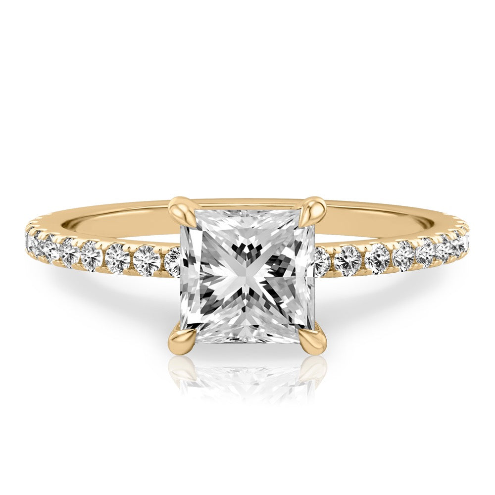 Celeste Pavé Hidden Halo Engagement Ring