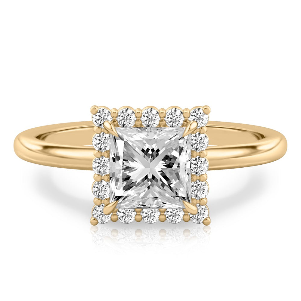 Elsa Floral Inspired Halo Ring