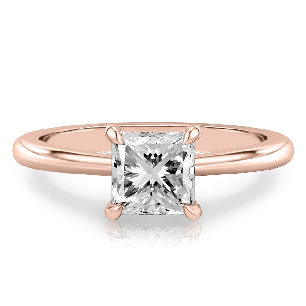 Cosette Pavé Bridge Engagement Ring