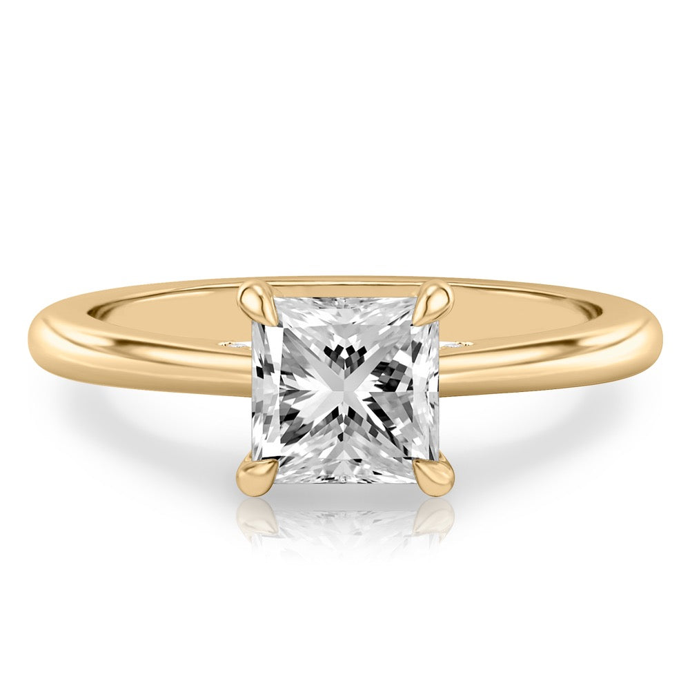 Cosette Pavé Bridge Engagement Ring