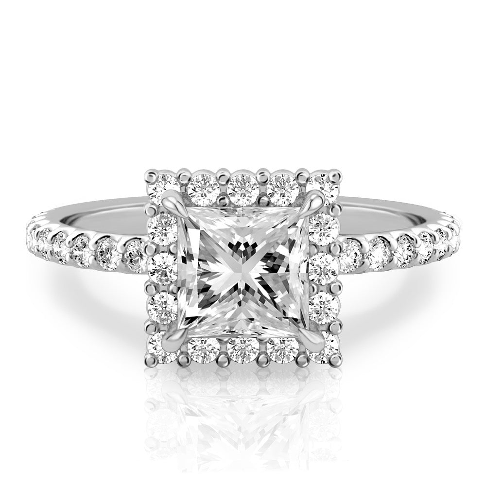 Elsa Floral Inspired Halo Ring