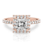 Elsa Floral Inspired Halo Ring