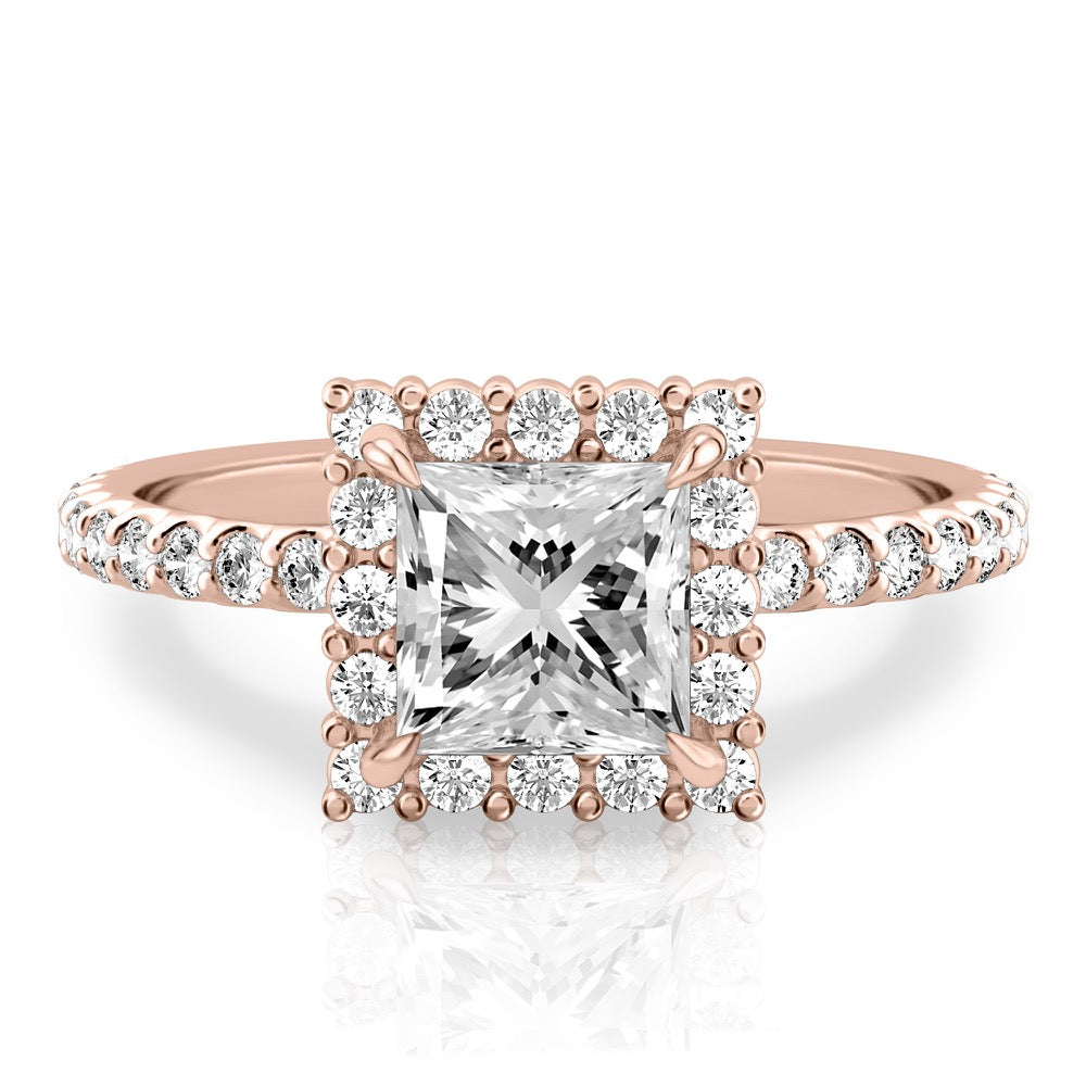 Elsa Floral Inspired Halo Ring