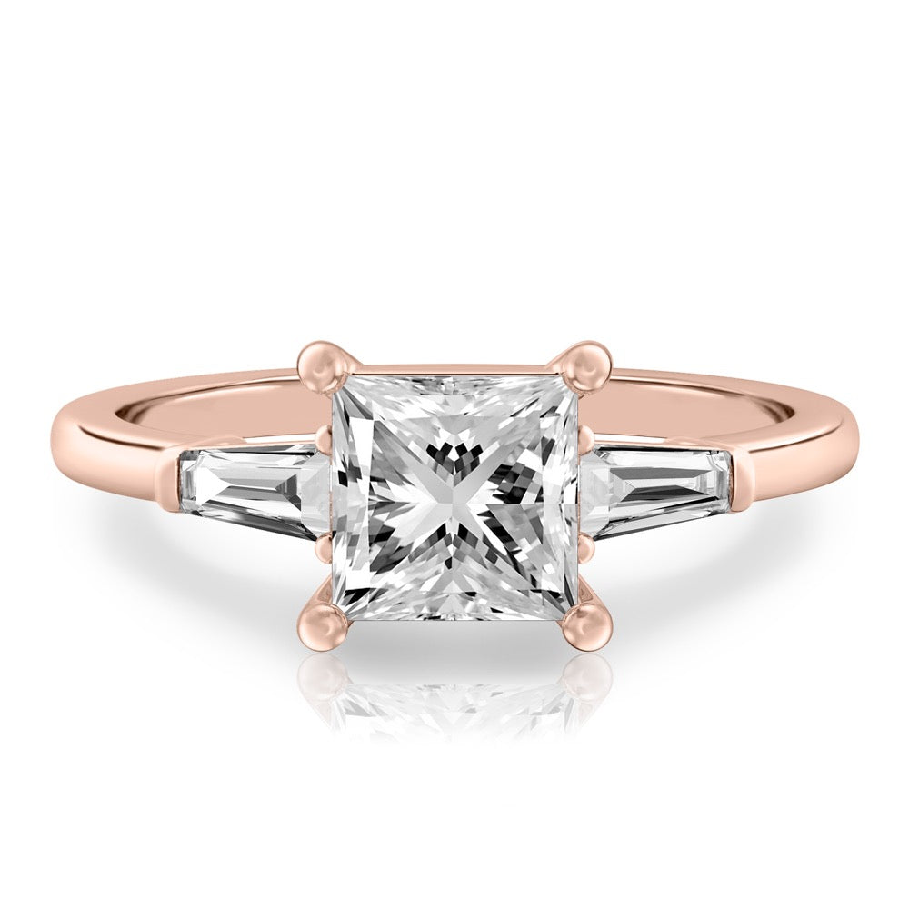 Tapered Baguette Tapered Baguette Engagement Ring