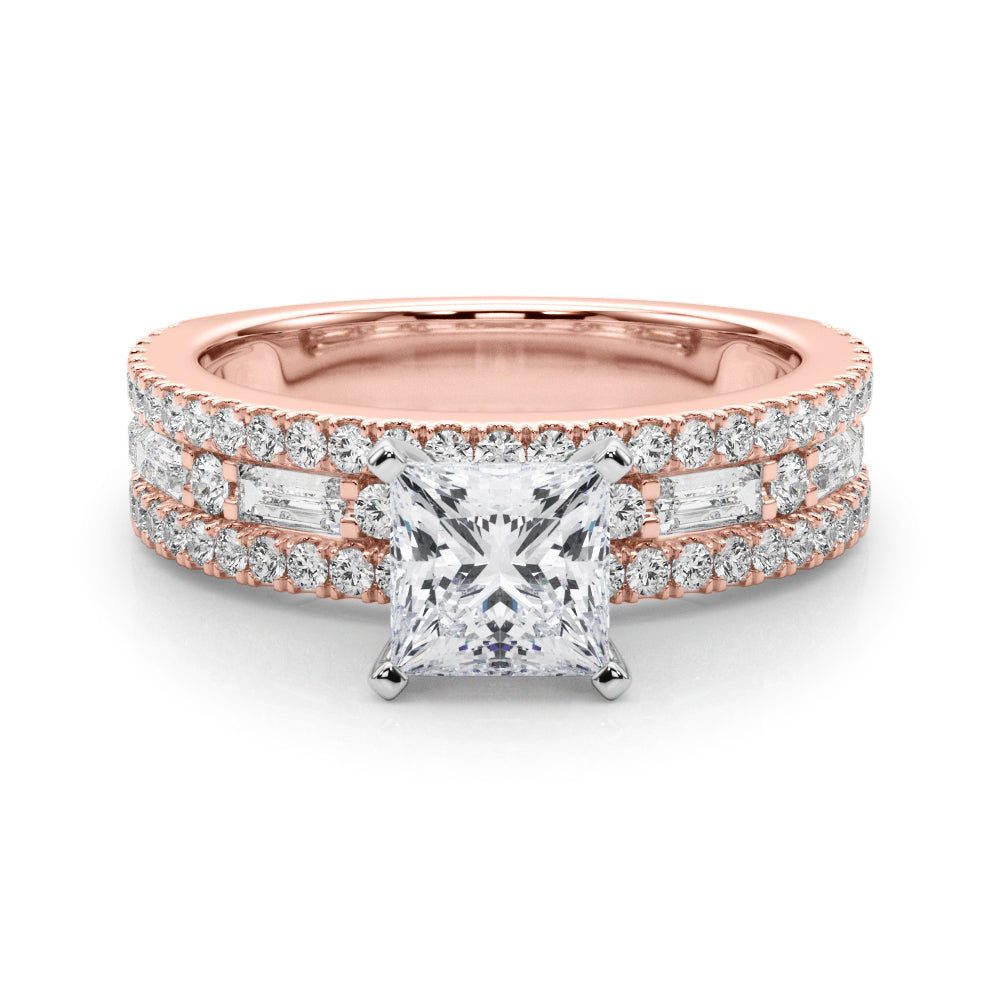 Monroe Triple Row Engagement Ring