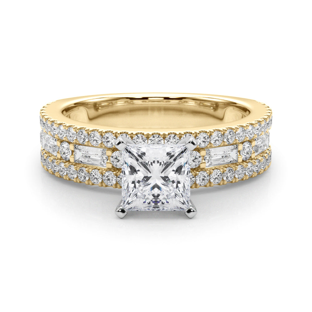 Monroe Triple Row Engagement Ring