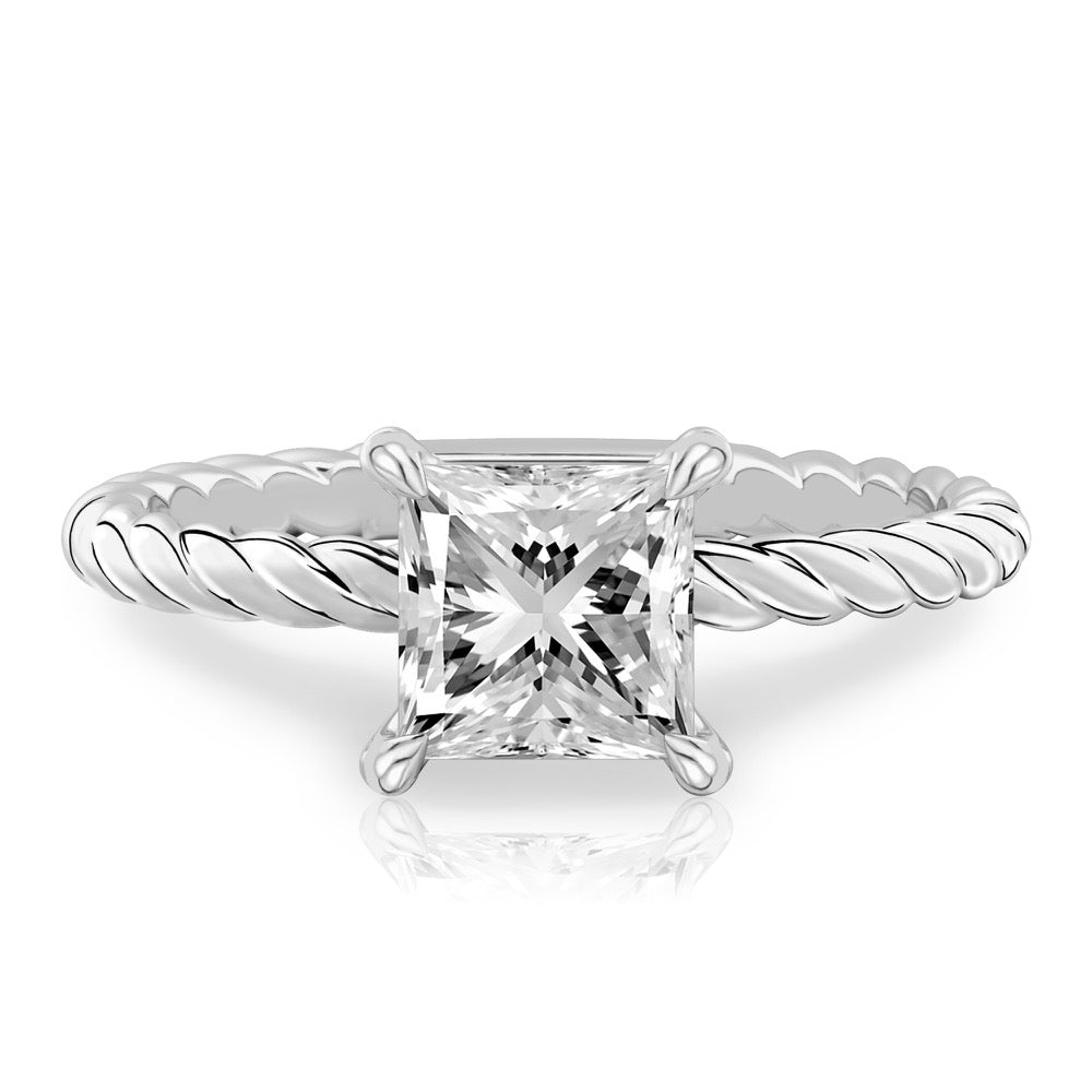 Ruth Twisted Rope Engagement Ring
