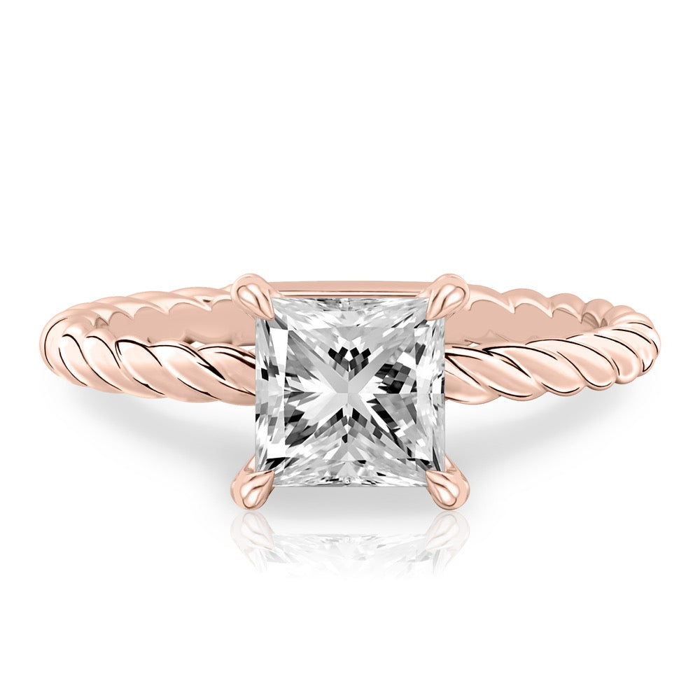 Ruth Twisted Rope Engagement Ring