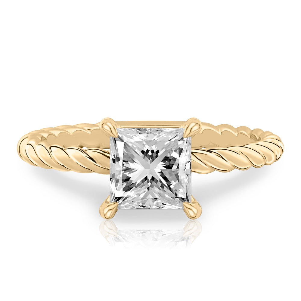 Ruth Twisted Rope Engagement Ring