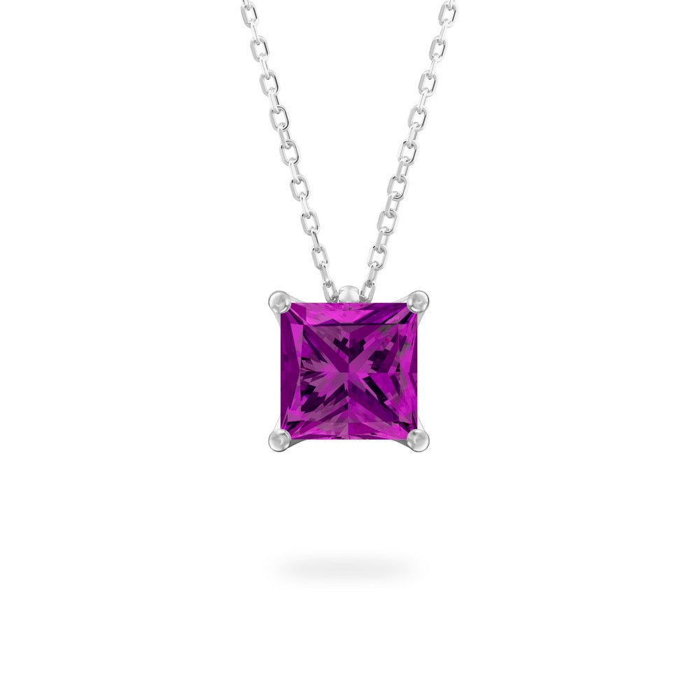 Purple Sapphire Ripple Necklace