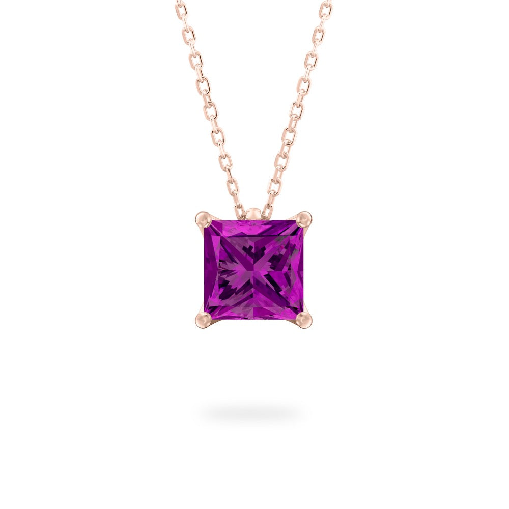 Purple Sapphire Ripple Necklace