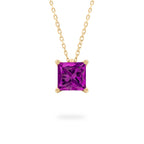 Purple Sapphire Ripple Necklace