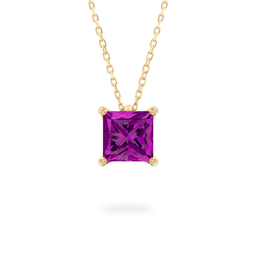 Purple Sapphire Ripple Necklace