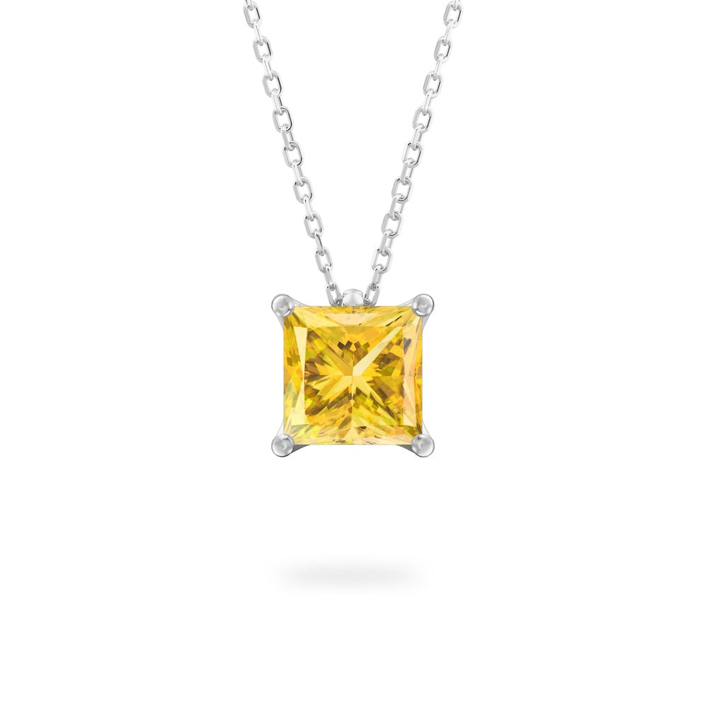 Yellow Sapphire Ripple Necklace