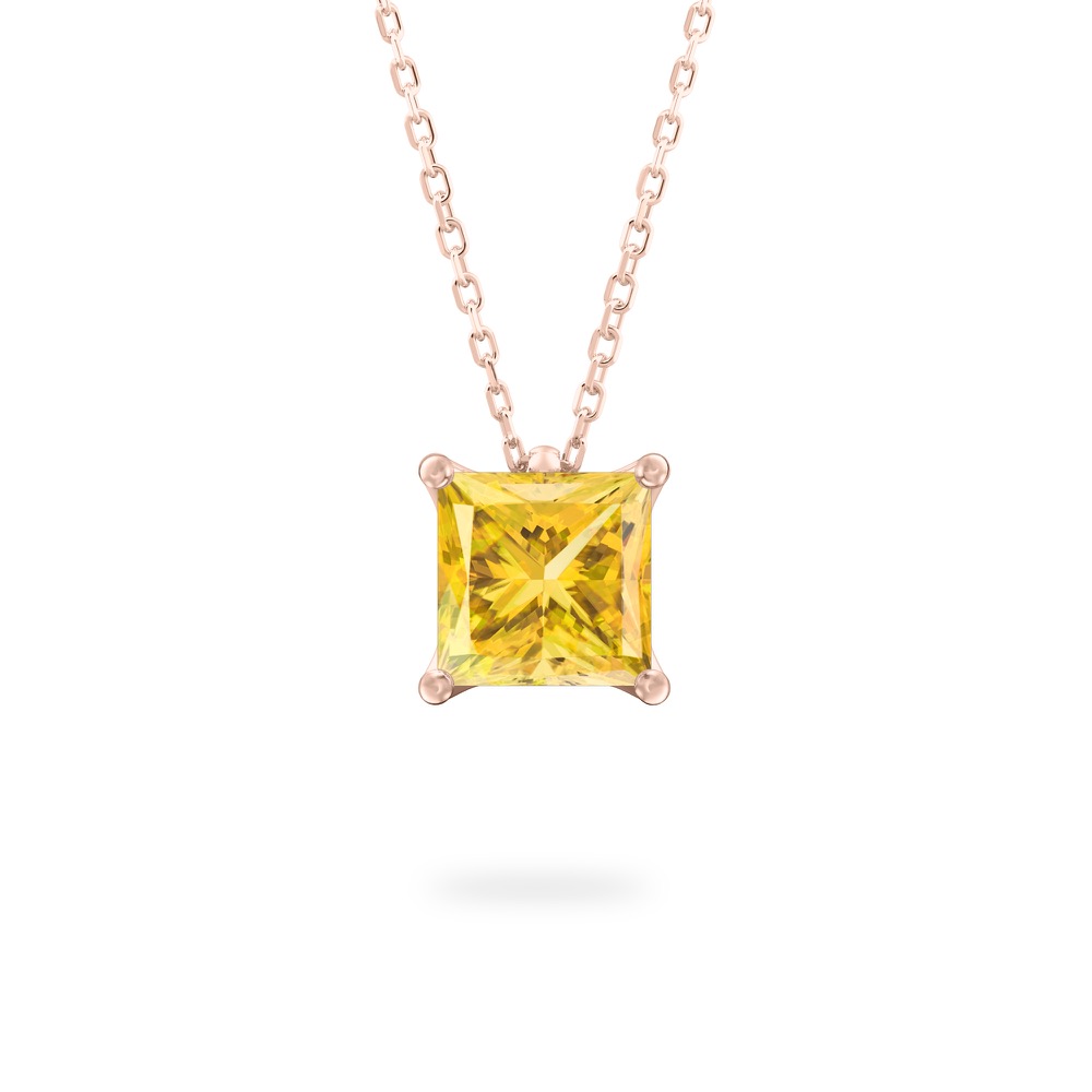 Yellow Sapphire Ripple Necklace