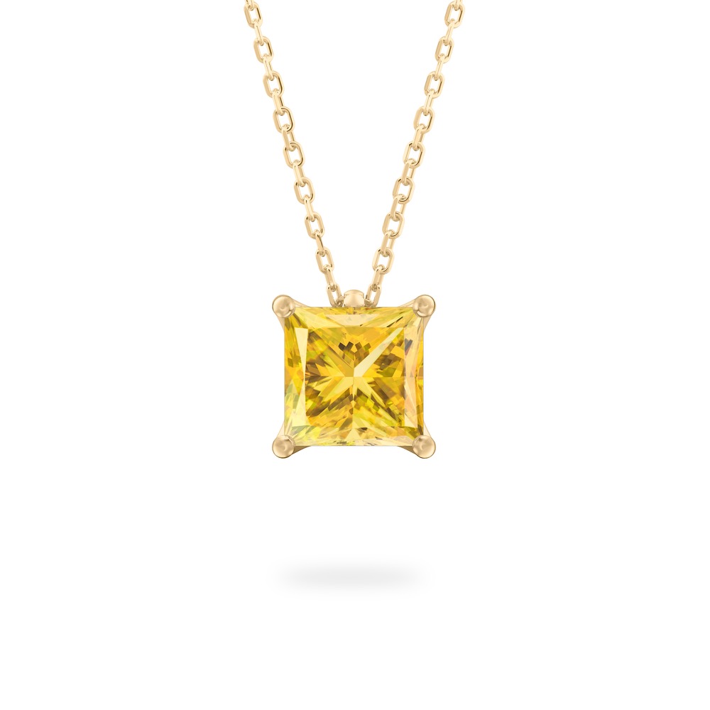 Yellow Sapphire Ripple Necklace