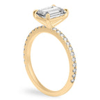 Celine Delicate Pave Engagement Ring